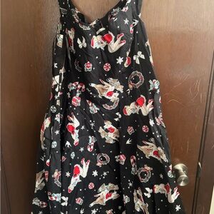 Hell Bunny 2XL Festive Print Dress